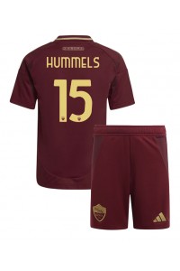 AS Roma Mats Hummels #15 Jalkapallovaatteet Lasten Kotipeliasu 2024-25 Lyhythihainen (+ Lyhyet housut)